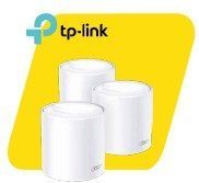 Sistema Wi-Fi 6 Mesh AI para toda la casa AX1800 (3-pack) ▪ Conexiones más rápidas: Velocidades de Wi-Fi 6 de hasta 1800 Mbps: 1201 Mbps en 5 GHz y 574 Mbps en 2,4 GHz ▪ Conecte más dispositivos: La tecnología OFDMA y MU-MIMO cuadruplica la capacidad para permitir la transmisión simultánea a más dispositivos ▪ Seguridad total: El cifrado WPA3 y TP-Link HomeShield brindan funciones personalizadas, que | incluyen controles parentales, | antivirus y calidad de servicio