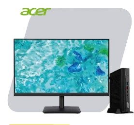 Mini PC Veriton Acer Intel Core i5-14400T/RAM 16GB/512GB SSD/ Monitor 23,8”/Windows 11 Pro UM.QV7AA.E01 - Monitor Se factura con servicio SERV-VVN4720GT | Procesador: Intel Core i5-14400T | (20MB cache, 10 cores, 16 threads, up to 4,50 GHz | Turbo) | Ram: 16GB DDR5 | Almacenamiento: 512GB PCI Express | 4.0