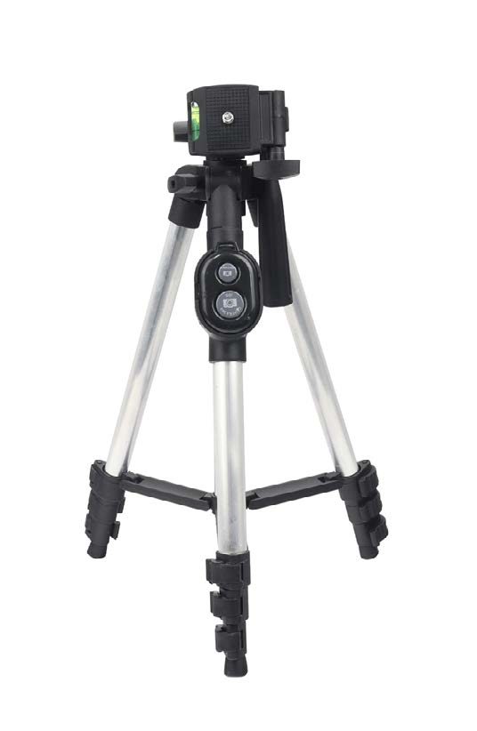TRÍPODE PRO 1.6M - F-360T TRÍPODE + CONTROL | Trípode | Mango giratorio | Trípode para cámara y celular | Manivela de elevación del eje | Bluetooth | Ligero y portátil