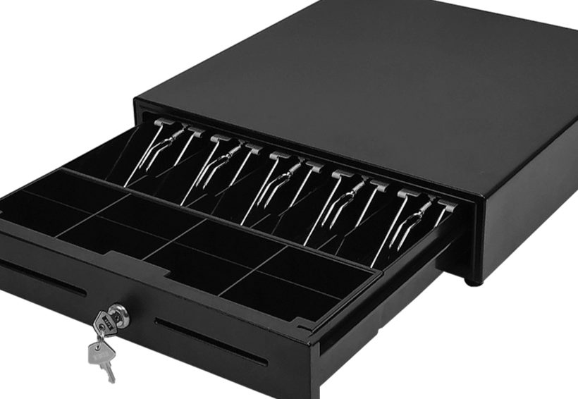 CAJON MONEDERO PLÁSTICO JAL 240 | Resistente a la corrosión · Cajón para efectivo | Diseño moderno · Carcasa de metal | Carcasa externa y panel frontal · Panel frontal metálico | Divisores ajustables para · Divisores de monedas y billetes | Bandeja de monedas extraíble | Bandeja de plástico ABS de alto
