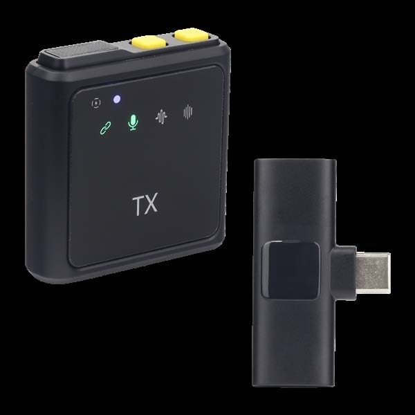 MICRÓFONOS TIPO C MICRÓFONO TX DE PRO X2 - MMD-F37 SOLAPA TIPO C | Micrófono omnidireccional de 360° | Tres modos de grabación: grabación | Set micrófonos