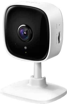 Cámara Vigilancia WiFi interior | Referencia: Tapo-C100 | •Sensor de Imagen: 1/3.2“ •Lentes: F/NO: 2.0, Longitud Focal: 3.3 mm •Visión nocturna: 850 nm IR LED (up to 30 ft) •Resolución: 1080p Full HD •Compresión de video: H.264 •Comunicación de Audio: Audio Doble Sentido •Entrada y salida de audio: Micrófono y Altavoz •Frecuencia: 2.4 GHz