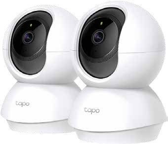 Cámara Wi-Fi de seguridad doméstica Pan/Tilt *2 Unidades | Referencia: TAPO-C200P2 | •Vídeo en alta definición: Vídeo en alta definición 1080p, proporcionando a los usuarios imágenes claras y detalladas •Paneo e inclinación: El dispositivo ofrece un rango horizontal de 360° y un rango vertical de 114° •Visión nocturna: Avanzada de hasta 40 pies, el Tapo C200 permite a los usuarios monitorizar sus hogares las 24 horas del día •Detección de movimiento y alertas •Audio bidireccional •Almacenamiento local •Configuración y gestión fáciles •Control por voz