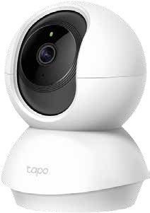 Cámara Wi-Fi vigilancia inteligente interior | Referencia: TAPOC210 | •Sensor de Imagen: 1/2.8“ •Lente: F/NO: 2,4; Longitud focal: 3,83 mm •Visión nocturna: LED IR de 850 nm hasta 30 pies •Rango de vista: 360° horizontal, 114° vertical •Resolución: 3MP (2304 x 1296) •Compresión de video: H.264 •Comunicación de Audio: Audio bidireccional •Entrada y salida de audio: Micrófono y altavoz incorporados •Frecuencia: 2.4 GHz