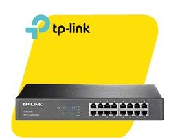 Switch de 16 puertos Gigabit para escritorio / montaje en rack ▪ Estándares y Protocolos: IEEE 802.3i, IEEE 802.3u, IEEE 802.3ab , IEEE 802.3x ▪ Interfaz: 16 puertos RJ45 de 10/100/1000 Mbps (negociación automática / MDI automático / MDIX) ▪ Capacidad de Conmutación: 32Gbps ▪ La tecnología innovadora de eficiencia energética ahorra consumo de energía ▪ Diseño plug & play