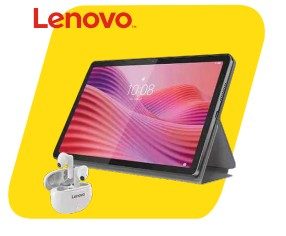 Tableta Lenovo Tab 10” TB311FU (4GB/128GB) | Incluye Combo Case + | Audífonos | Procesador: MediaTek Helio G85 | (8C, 2x A75 @2.0GHz + 6x A55 @1.8GHz) | Memoria: 4GB Soldered LPDDR4x | Almacenamiento: 128GB eMMC 5.1